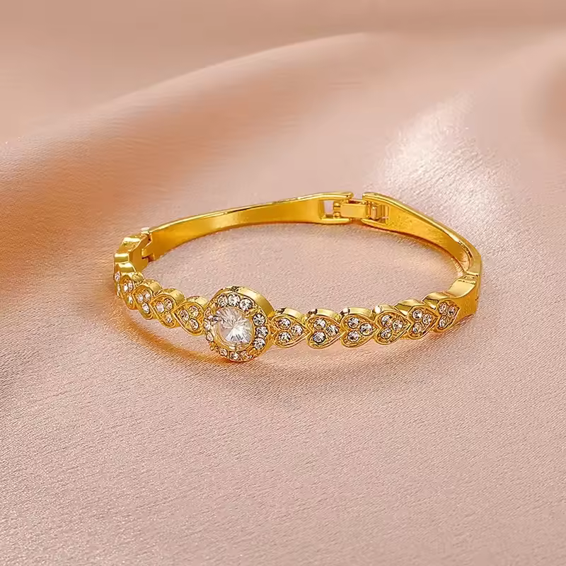 Rhinestone Love Bracelet for Women