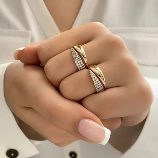 Gold Plated Sun Ring for Women 18K