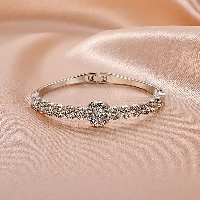 Rhinestone Love Bracelet for Women